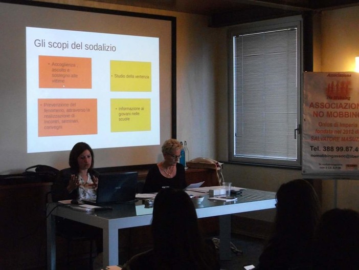 Imperia: domani, il secondo incontro del corso 'Mobbing... quando lavorare stanca!'