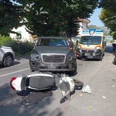 Ventimiglia, scontro auto-moto in frazione Roverino: ferita una ragazza di 24 anni Ventimiglia, scontro auto-moto in frazione Roverino: ferita una ragazza di 24 anni