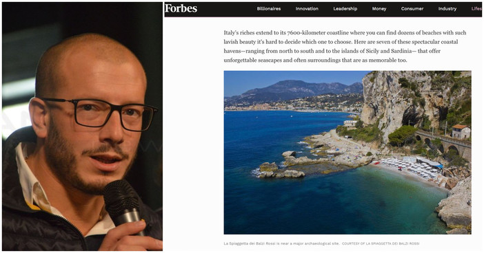 Ventimiglia: la spiaggetta dei Balzi Rossi fra le sette spiagge spettacolari d’Italia secondo la rivista ‘Forbes’ Ventimiglia: la spiaggetta dei Balzi Rossi fra le sette spiagge spettacolari d’Italia secondo la rivista ‘Forbes’