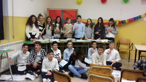 Sanremo: il sindaco Biancheri e il provveditore Lenti inaugurano il laboratorio della scuola media di Coldirodi (foto)