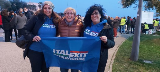 Sanremo: Italexit alla manifestazione No Green Pass, domani la consegna di una denuncia contro il Governo Draghi