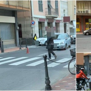 Incidente a Bordighera, mobilitazione di soccorsi in via Vittorio Emanuele II (Foto)