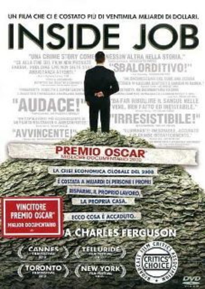 Dolceacqua: mercoledì e giovedì la proiezione del fil 'Inside Job' di Charles Ferguson