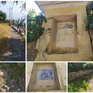 Imperia: incuria e atti vandalici lungo la scalinata del monte Calvario sempre più abbandonata al degrado (foto e video) Imperia: incuria e atti vandalici lungo la scalinata del monte Calvario sempre più abbandonata al degrado (foto e video)
