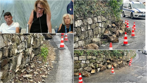 Frana in via Sant'Agata, la segnalazione dei consiglieri di Imperia Rinasce Frana in via Sant'Agata, la segnalazione dei consiglieri di Imperia Rinasce