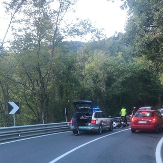 Incidente  sulla Statale 28: motociclista ferito a Case Rosse