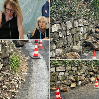 Frana in via Sant'Agata, la segnalazione dei consiglieri di Imperia Rinasce Frana in via Sant'Agata, la segnalazione dei consiglieri di Imperia Rinasce