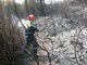 Sanremo: dopo l'incendio di sabato resta alta l'attenzione della Protezione Civile Sanremo: dopo l'incendio di sabato resta alta l'attenzione della Protezione Civile