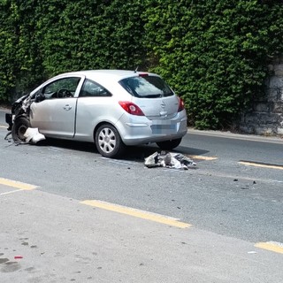 Ventimiglia, incidente in corso Genova: traffico bloccato (Foto)