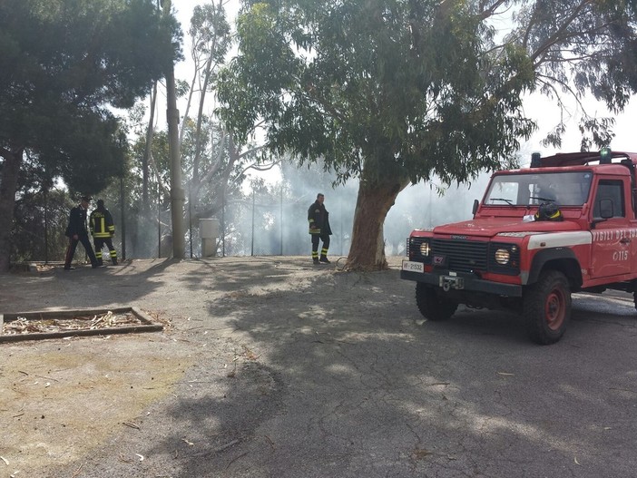 Cervo: mobilitazione di soccorsi per spegnere un principio d'incendio nei pressi del Camping Mimosa Cervo: mobilitazione di soccorsi per spegnere un principio d'incendio nei pressi del Camping Mimosa