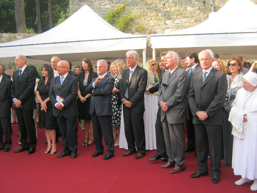 Bordighera: sfilata di autorità all'inaugurazione di Villa Regina Margherita. Le foto