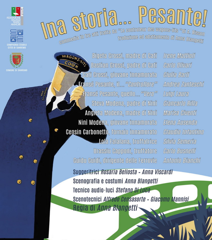 Riva Ligure: questa sera in piazza Ughetto, va in scena la commedia dialettale ‘Ina storia... Pesante!’ Riva Ligure: questa sera in piazza Ughetto, va in scena la commedia dialettale ‘Ina storia... Pesante!’