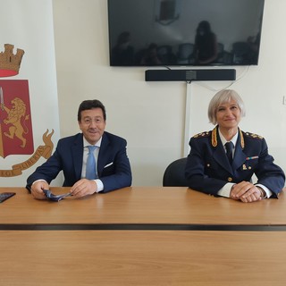 Il Questore Pietro Milone e il Vicario Iolanda Seri