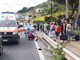 Sanremo: incidente in corso Mazzini all'altezza de La Vesca, scontro tra una moto ed un'auto. Coppia portata in Ospedale