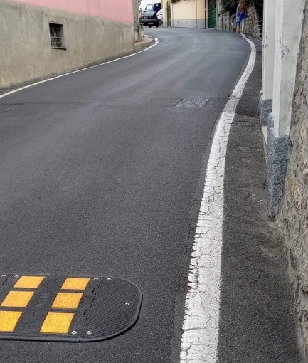 Imperia, in via Fanny Roncati Carli dossi “fantasma” per i motociclisti Imperia, in via Fanny Roncati Carli dossi “fantasma” per i motociclisti