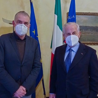 Imperia, Scajola incontra il sottosegretario Costa: "Nella nostra provincia troppi non vaccinati. Dobbiamo sconfiggere il virus e programmare la ripresa"