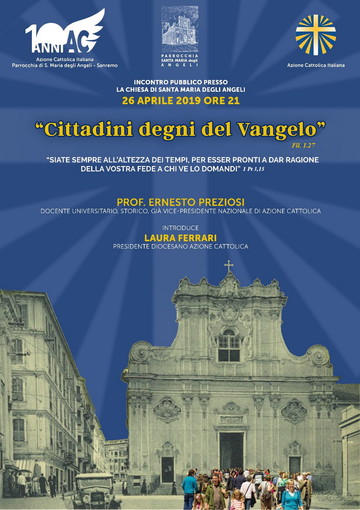 Primo Incontro per il Centenario dell'Azione Cattolica della Parrocchia Santa Maria degli Angeli a Sanremo