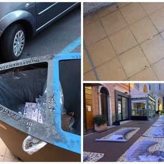 Imperia, mozzicone in un cestino e incendio sventato. I commercianti di via Bonfante "Mancano i posacenere" Imperia, mozzicone in un cestino e incendio sventato. I commercianti di via Bonfante "Mancano i posacenere"