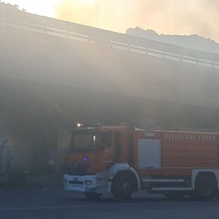 Ventimiglia, incendio alle Gianchette. Di Muro: "A breve uno sgombero degli accampamenti abusivi" Ventimiglia, incendio alle Gianchette. Di Muro: "A breve uno sgombero degli accampamenti abusivi"