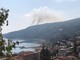 Bordighera, incendio in località Montenero. Sul posto i vigili del fuoco e gli uomini della protezione civile (Foto e video)