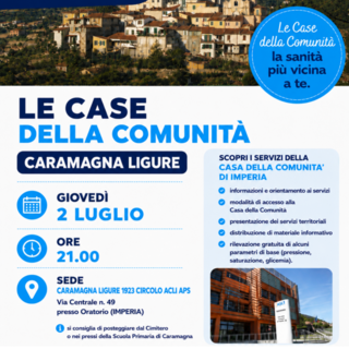 ATSL Area 1 presenta i servizi delle Case della Comunità a Caramagna: incontro pubblico con i cittadini il 2 luglio