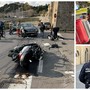 Ventimiglia, scontro moto-auto: scattano i soccorsi (Foto)