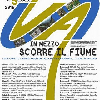 Arma di Taggia: per in Mezzo scorre il fiume, stasera appuntamento con una conferenza sull'acqua a Villa Boselli