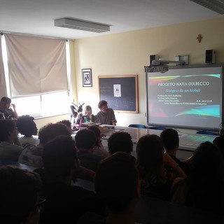 Imperia: inaugurata oggi l'aula Giulio Natta al liceo Scientifico Vieusseux. All'interno una mostra fotografica permanente
