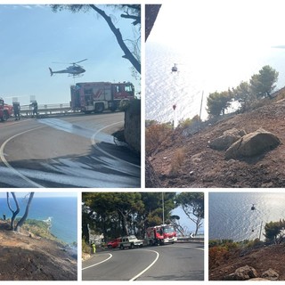 Ventimiglia, incendio alla Mortola: in azione anche squadre della Protezione civile (Foto e video) Ventimiglia, incendio alla Mortola: in azione anche squadre della Protezione civile (Foto e video)