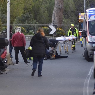 Sanremo: incidente sul tornante nei pressi del santuario della Madonna della Costa. Ferita una donna