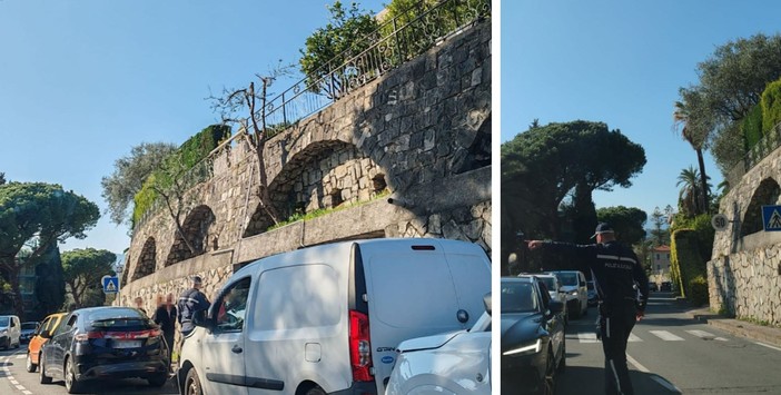 Bordighera, tamponamento a catena in via Cesare Augusto (Foto)