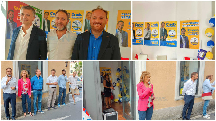 La Lega apre point elettorale a Imperia: "Siamo vicini al territorio, solo andando a Roma si può risollevare il ponente ligure"