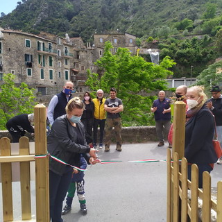 Ventimiglia: inaugurato domenica pomeriggio il giardinetto di Torri dopo un completo restyling (foto)