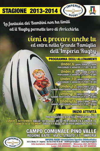 L'Imperia Rugby scalda i motori ed inizia la preparazione per i campionati