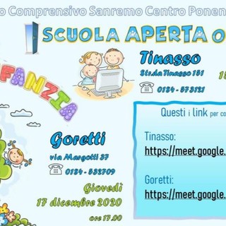 Sanremo: giovedì prossimo il 'virtual tour' per i genitori della scuola dell'infanzia 'Maria Goretti' Sanremo: giovedì prossimo il 'virtual tour' per i genitori della scuola dell'infanzia 'Maria Goretti'