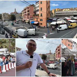 Primo giorno con il mercato di Sanremo diviso: ecco cosa ne pensano ambulanti e clienti (foto e video)