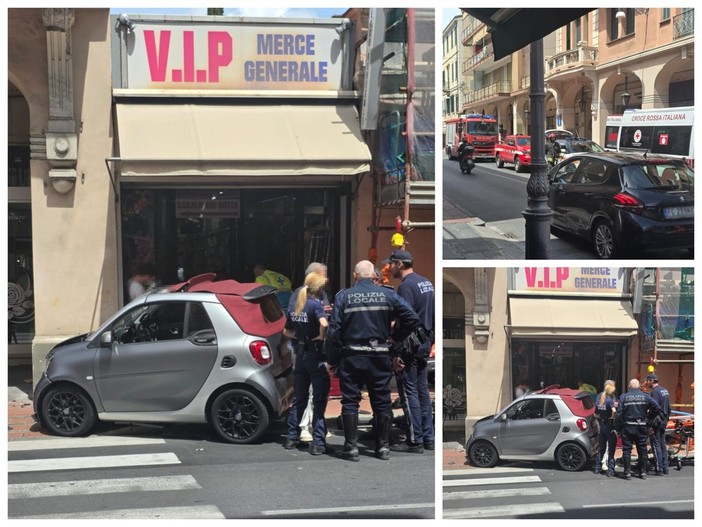 Bordighera, incidente in via Vittorio Emanuele II: scattano i soccorsi (Foto) Bordighera, incidente in via Vittorio Emanuele II: scattano i soccorsi (Foto)