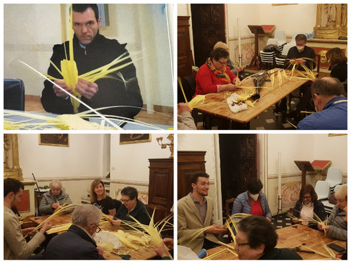 Imperia, in San Giovanni i volontari intrecciano ‘e pàrmue’. Don Alessandro: “Prenotazioni e distribuzione a partire da oggi" (foto) Imperia, in San Giovanni i volontari intrecciano ‘e pàrmue’. Don Alessandro: “Prenotazioni e distribuzione a partire da oggi" (foto)