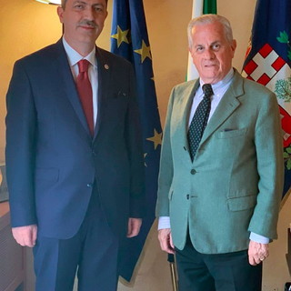Imperia, il sindaco Scajola riceve il parlamentare della Turchia Mustafa Arslan Imperia, il sindaco Scajola riceve il parlamentare della Turchia Mustafa Arslan