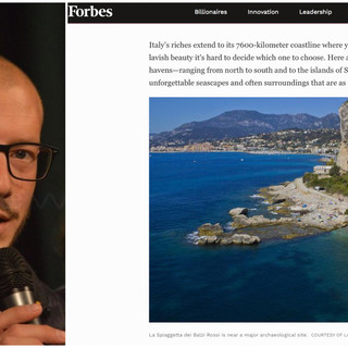 Ventimiglia: la spiaggetta dei Balzi Rossi fra le sette spiagge spettacolari d’Italia secondo la rivista ‘Forbes’