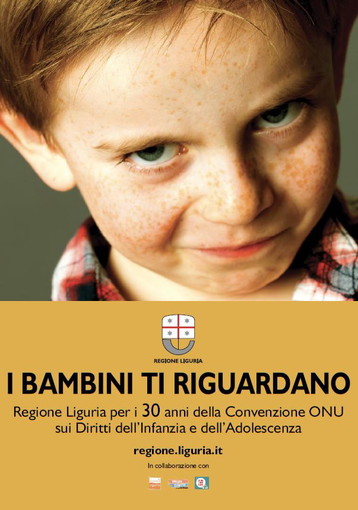 Minori: al via domani, campagna di Regione Liguria sui diritti del fanciullo in vista 30° anniversario Convenzione ONU Minori: al via domani, campagna di Regione Liguria sui diritti del fanciullo in vista 30° anniversario Convenzione ONU