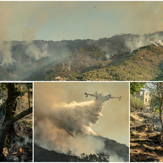 Incendio tra Sanremo, Ceriana e Taggia, il fronte si allarga: il racconto in mezzo ai volontari
