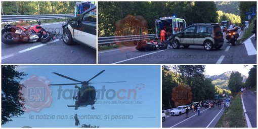 Garessio, grave incidente sulla Statale 28, alle porte del paese: giunto sul posto l’elisoccorso (FOTO e VIDEO) Garessio, grave incidente sulla Statale 28, alle porte del paese: giunto sul posto l’elisoccorso (FOTO e VIDEO)