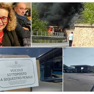 In alto l'amministratrice di Riviera Trasporti Piemonte Nicoletta Cristiani