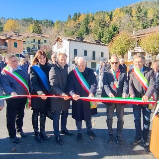 Pornassio: inaugurato il nuovo piazzale dei Forti di Nava, Adolfo "Opera attesa da anni, importante per il rilancio turistico" (foto e video)