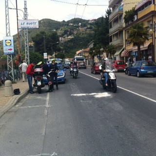 Camporosso: incidente stamattina in via Braie, un uomo portato in Ospedale