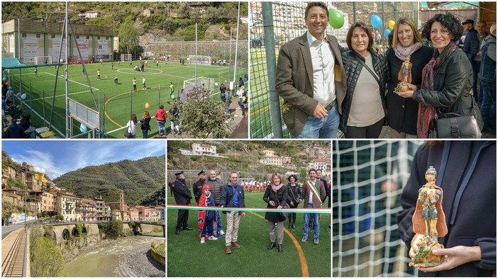 Badalucco in festa per la consegna del rinnovato campo sportivo, ad Alberto Bianchi il "Giorgino d'Oro" (foto e video) Badalucco in festa per la consegna del rinnovato campo sportivo, ad Alberto Bianchi il "Giorgino d'Oro" (foto e video)