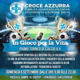 "In gioco per la vita". Saranno gli arbitri della Figc ad arbitrare le partite del torneo organizzato dalla Croce Azzurra di Vallecrosia "In gioco per la vita". Saranno gli arbitri della Figc ad arbitrare le partite del torneo organizzato dalla Croce Azzurra di Vallecrosia