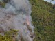 Sanremo: incendio a San Romolo tra Borello e Pian della Castagna, intervento dei mezzi aerei (Foto e Video)
