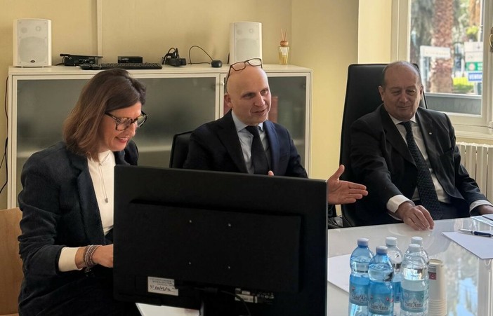 Alessandro Massimo Nucara in visita alla sede di Confcommercio Sanremo